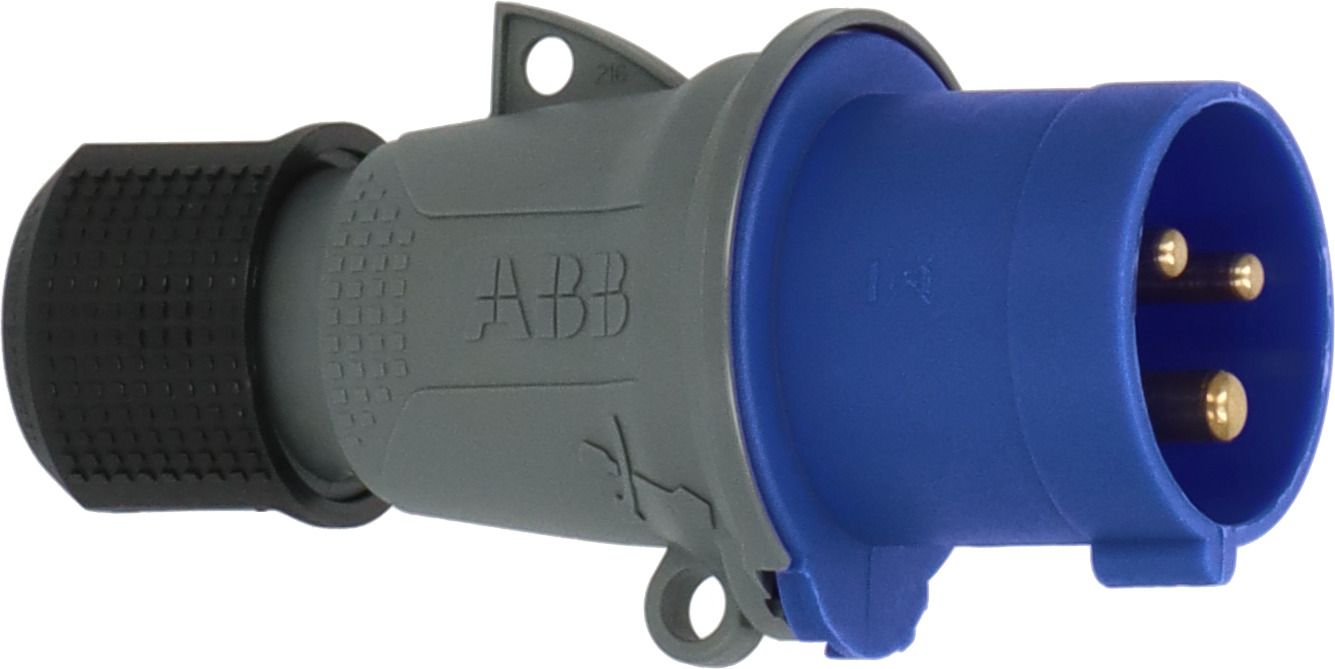 brennenstuhl, 1323 IP44 Blue Cable Mount 1P+N+T Industrial Power Plug, Rated At 16A, 230 V