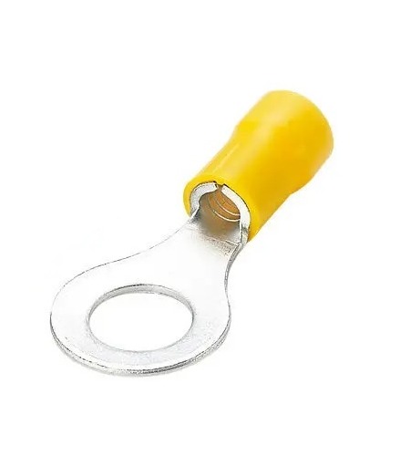 RS PRO Insulated Ring Terminal, M6 Stud Size, Yellow
