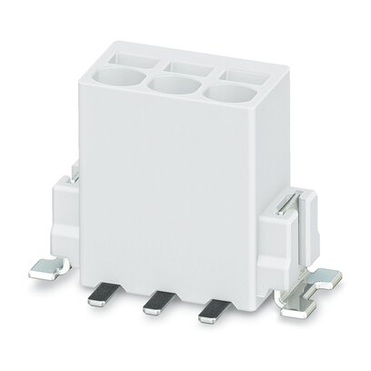 Phoenix Contact 5-V SMD WH R44, 5/ 4-2, PTSM 0 Series PCB Terminal Block, 4-Contact, 2.5mm Pitch, Solder Mount, 1-Row,