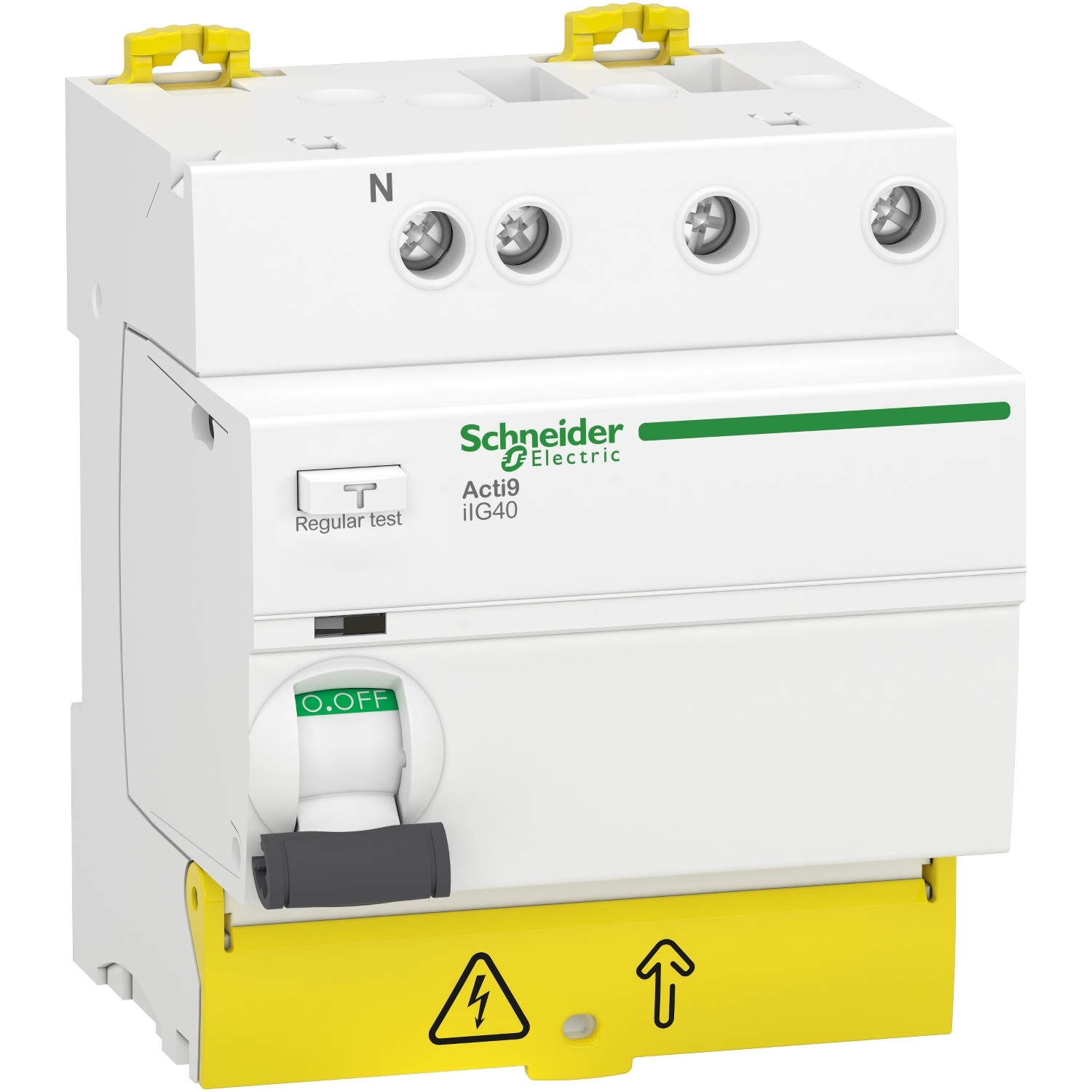 Schneider Electric Acti9 iIG40 RCCB, 63A, 3+N Pole, 30mA, Type AC, 415V ac