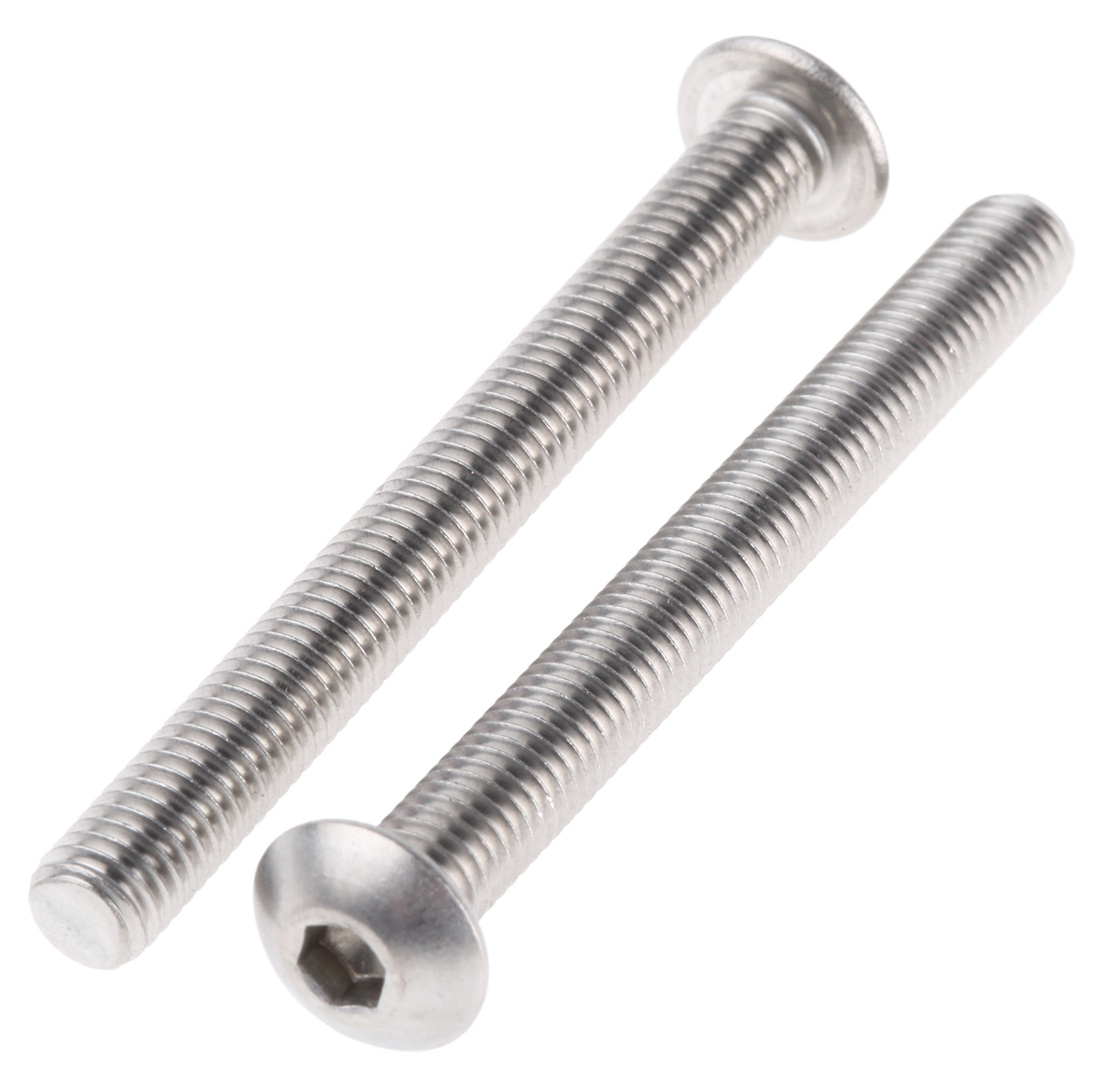 RS PRO Stainless Steel Hex Socket Button Screw, ISO 7380, M5 x 50mm