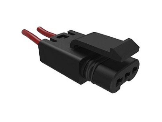 Amphenol Communications Solutions FLHS2100 Series Straight Wire Mount PCB Socket, 2-Contact, 1-Row, 2.5mm Pitch, Crimp