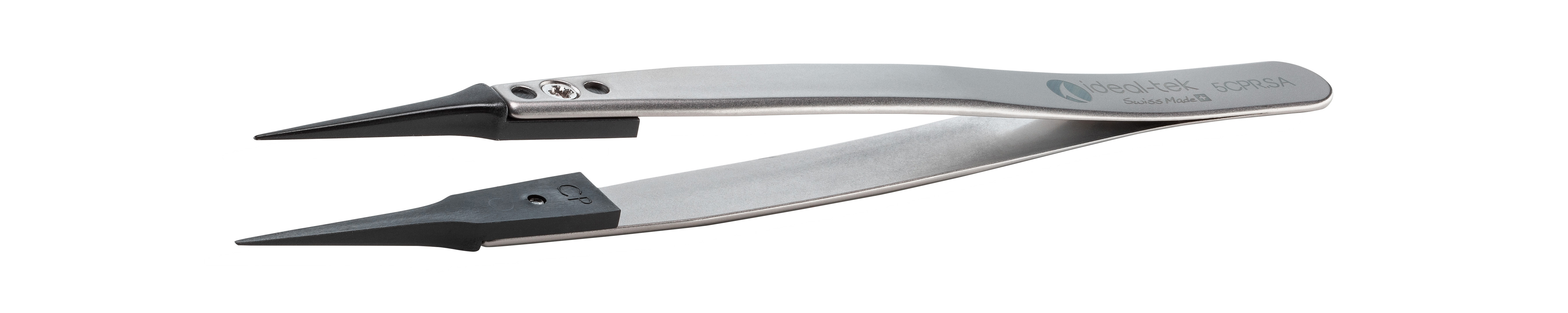 ideal-tek 130 mm, PEEK (Tip), Stainless Steel (Body), ESD Tweezers