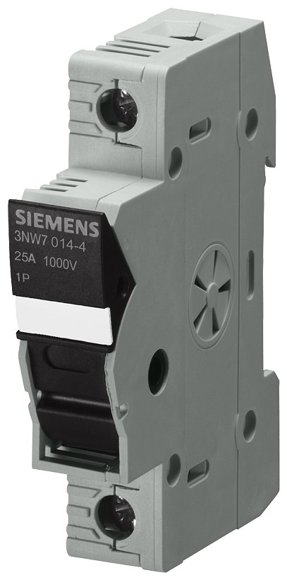 Siemens 30A Rail Mount Fuse Holder for 10 x 38mm Fuse, 1P, 1kV