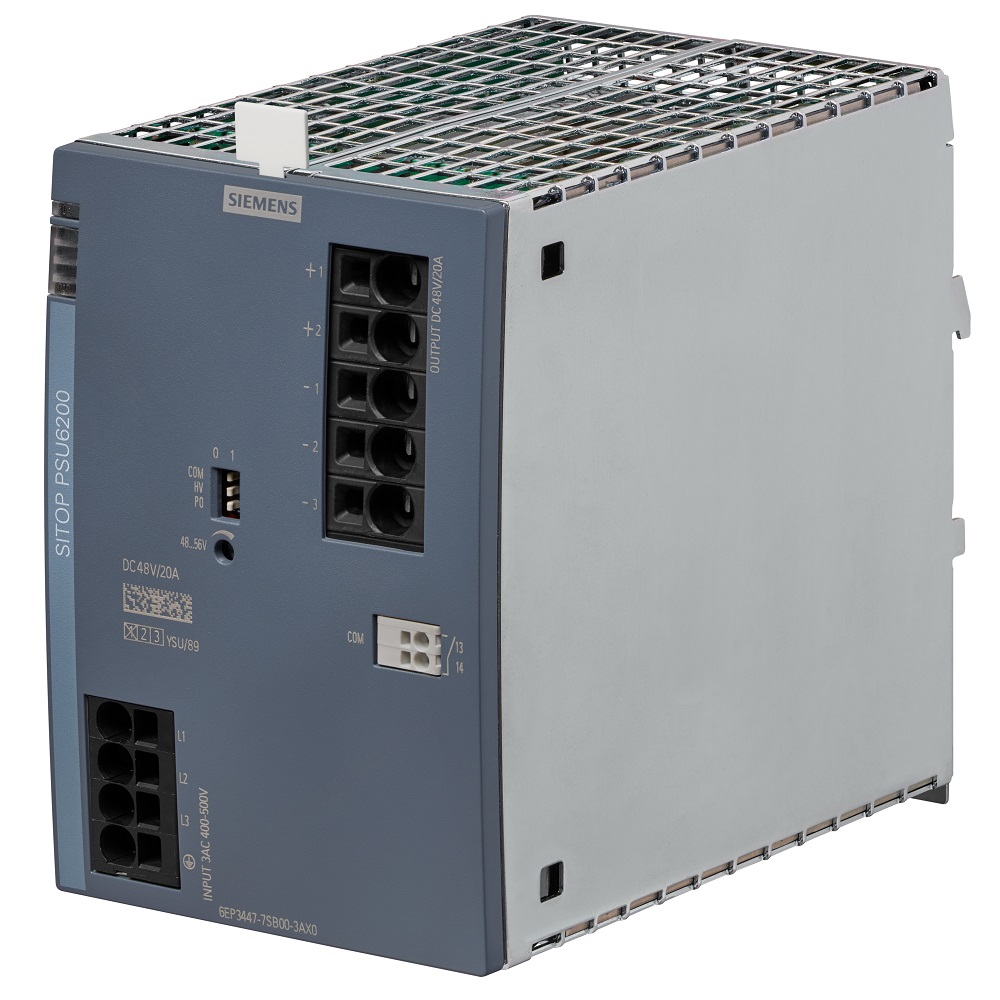 Siemens SITOP Switched Mode DIN Rail Power Supply, 400 → 500 V ac / 450 → 600V dc ac, dc Input, 48V dc dc