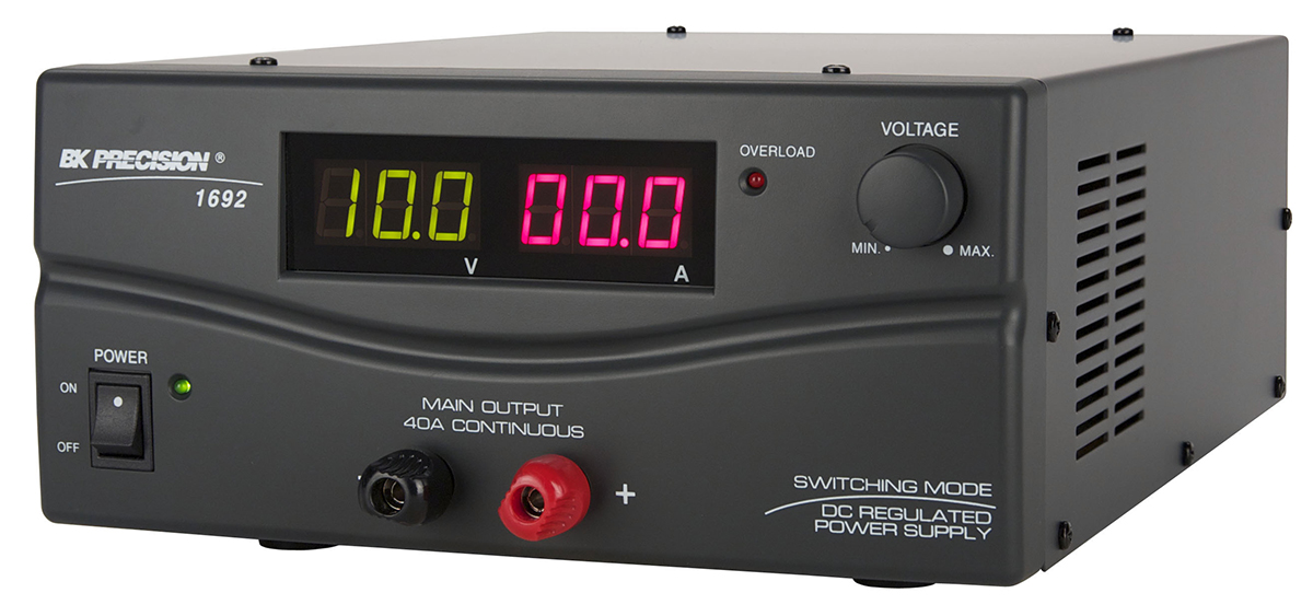 BK Precision 1692 Series Digital Bench Power Supply, 3 → 15V, 40A, 1-Output, 600W - RS Calibrated