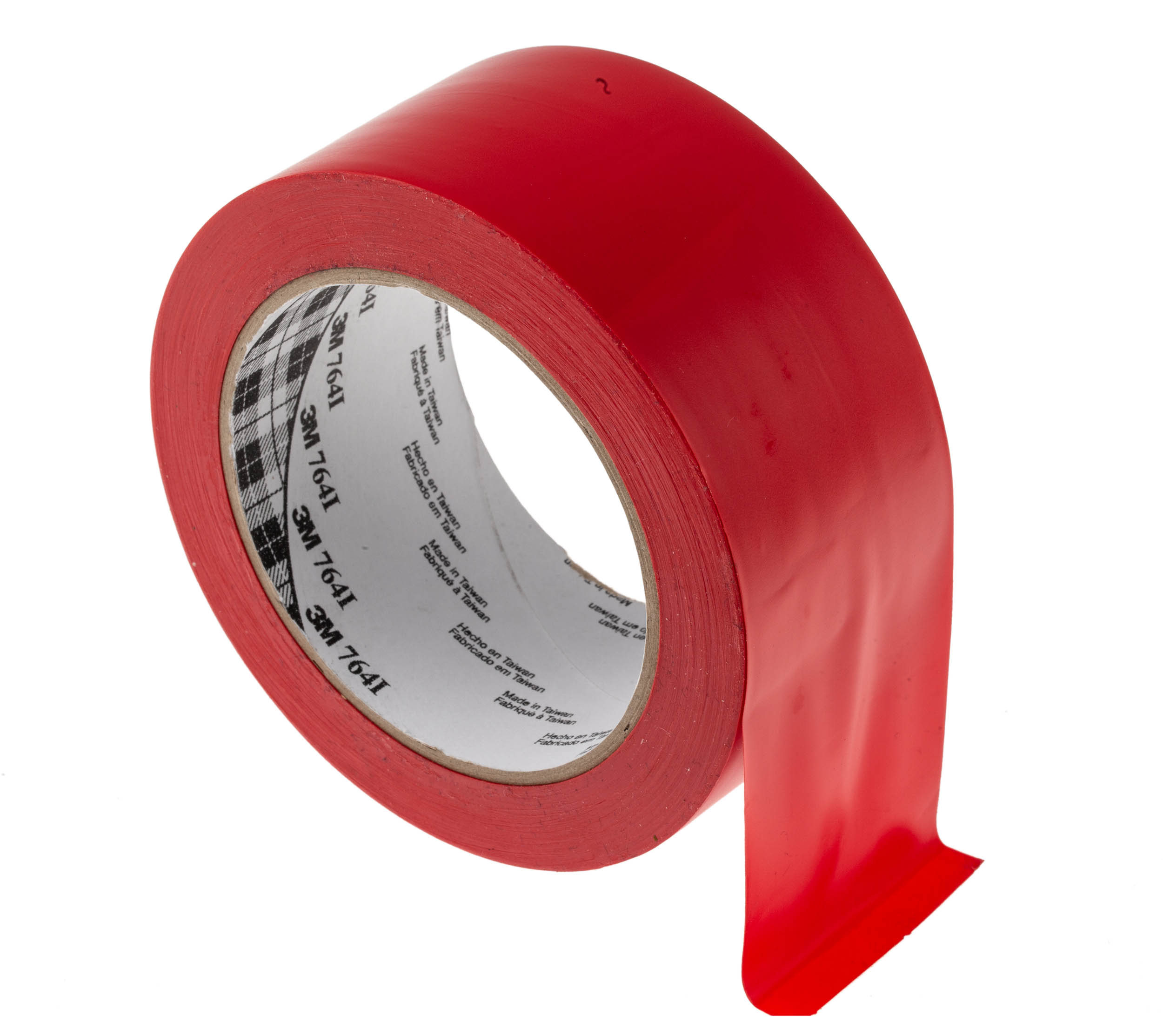 3M 764 Red PVC 33m Lane Marking Tape, 0.13mm Thickness