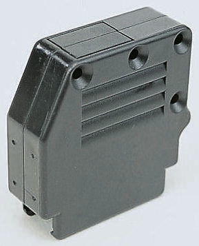 Amphenol Communications Solutions 863093C Series Thermoplastic Angled, Straight D Sub Backshell, 9 Way, Strain Relief