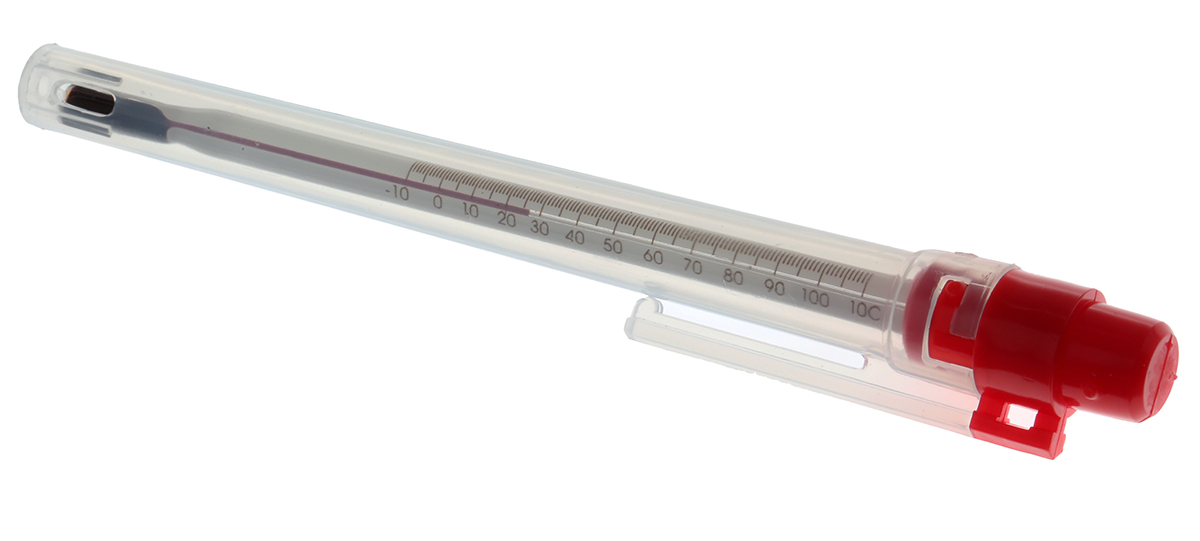 Brannan Pocket Glass Thermometer, +110 °C max