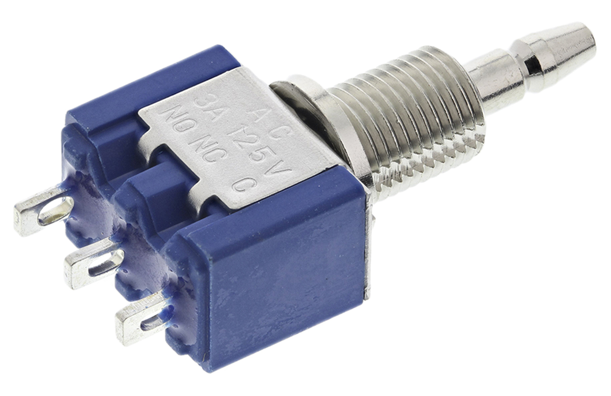 TE Connectivity Miniature Push Button Switch, Momentary, Panel Mount, 5.9mm Cutout, SPDT