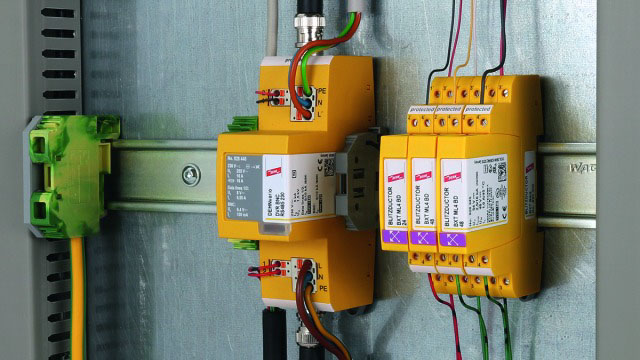 Dehn, DVR 2 BY S Surge Arrester 150 V Maximum Voltage Rating 0.01kA Maximum Surge Current Surge Arrester