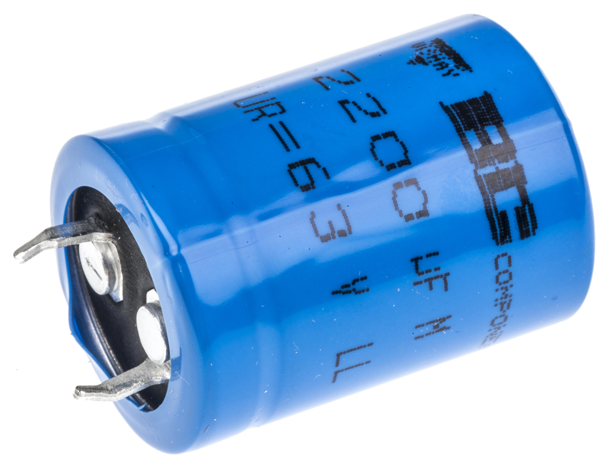 Vishay 2200μF Aluminium Electrolytic Capacitor 63V dc, Snap-In - MAL209018222E3