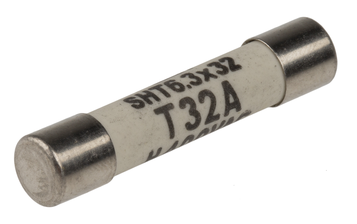 Schurter 32A T Ceramic Cartridge Fuse, 6.3 x 32mm