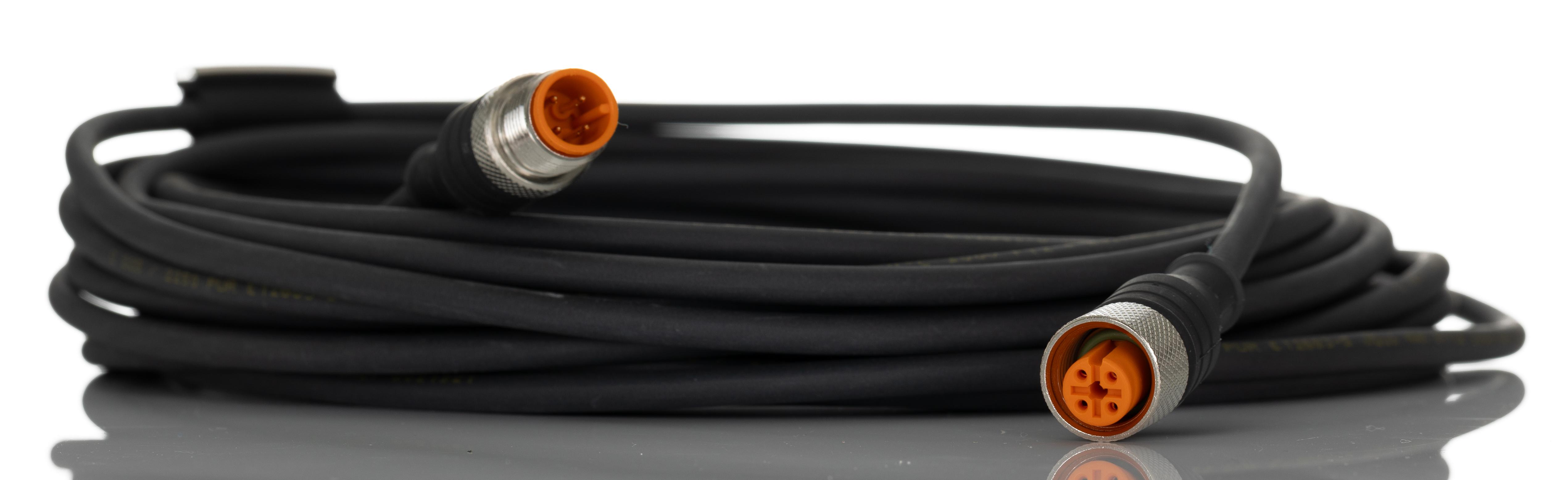 Lumberg Automation Male 4 way M12 to Female 4 way M12 Sensor Actuator Cable