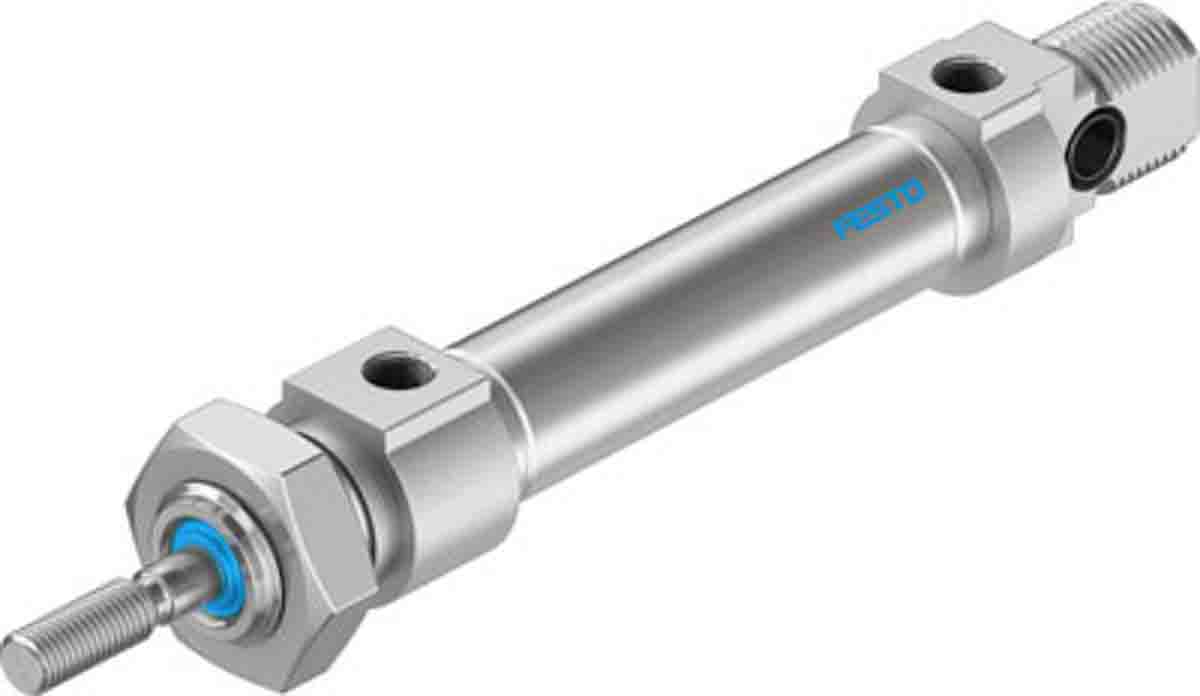 Festo 20 mm Pneumatic Piston Rod Cylinder - 1908252 DSNU Series, Double Acting Acting