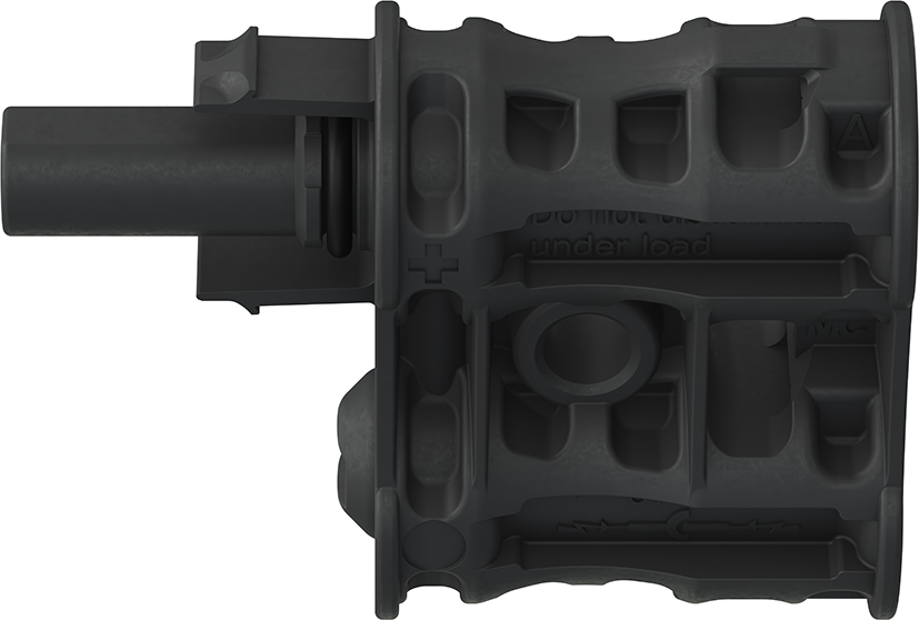 Staubli MC4-Evo 2 Series, Male, Panel Mount Solar Connector, Rated At 60A, 1.5 kV PV-AZS4