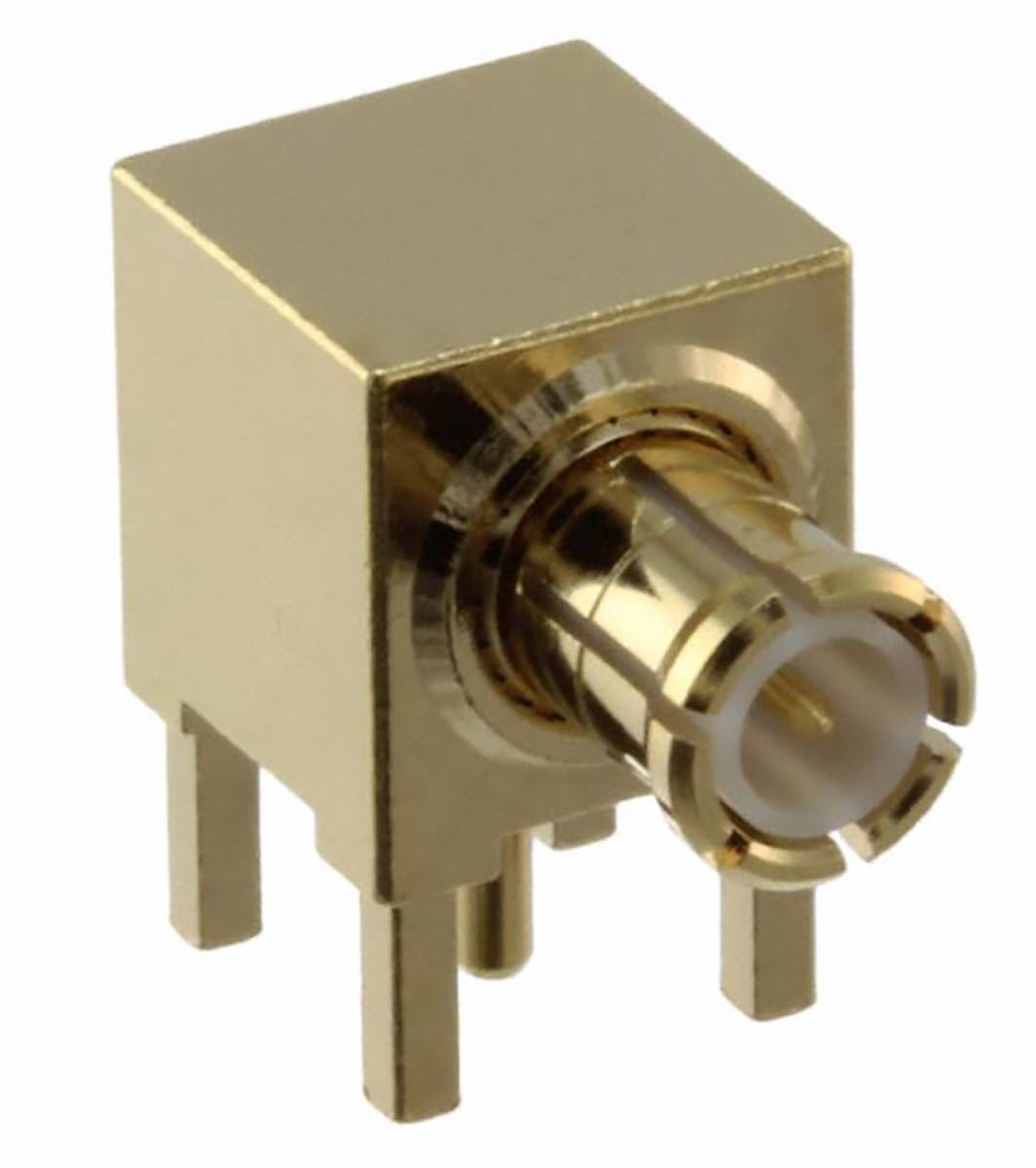 Samtec MCX Series, Plug Through Hole MCX Connector, 50Ω, Through Hole Termination, Right Angle Body