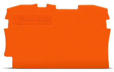 WAGO TOPJOB S, 2000 Series End and Intermediate Plate for Use with 2000 Series Terminal Blocks