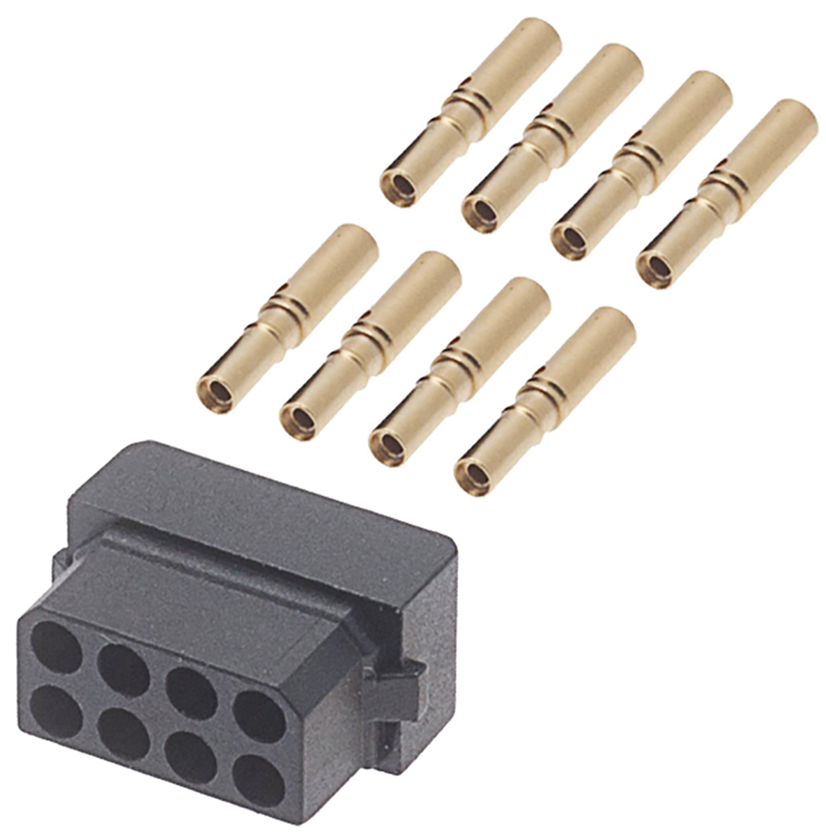 HARWIN Datamate Connector Kit Containing 8 way DIL Female Shell, Crimps