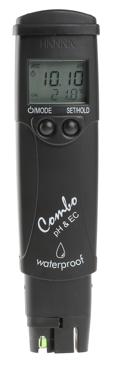 Hanna Instruments HI 98130 pH Meter, ±0.05pH Accuracy, 0.01pH Resolution, 14pH Max, +60 °C Max