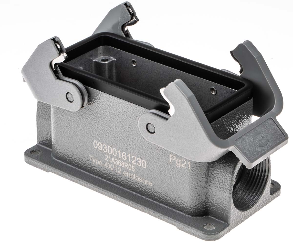 HARTING Han B Heavy Duty Power Connector Housing, PG21 Thread