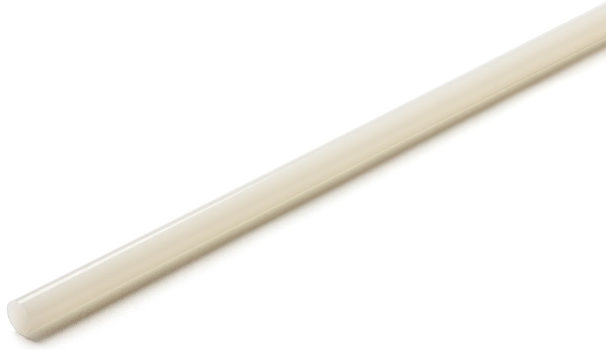 RS PRO White Nylon Rod, 1m x 32mm Diameter