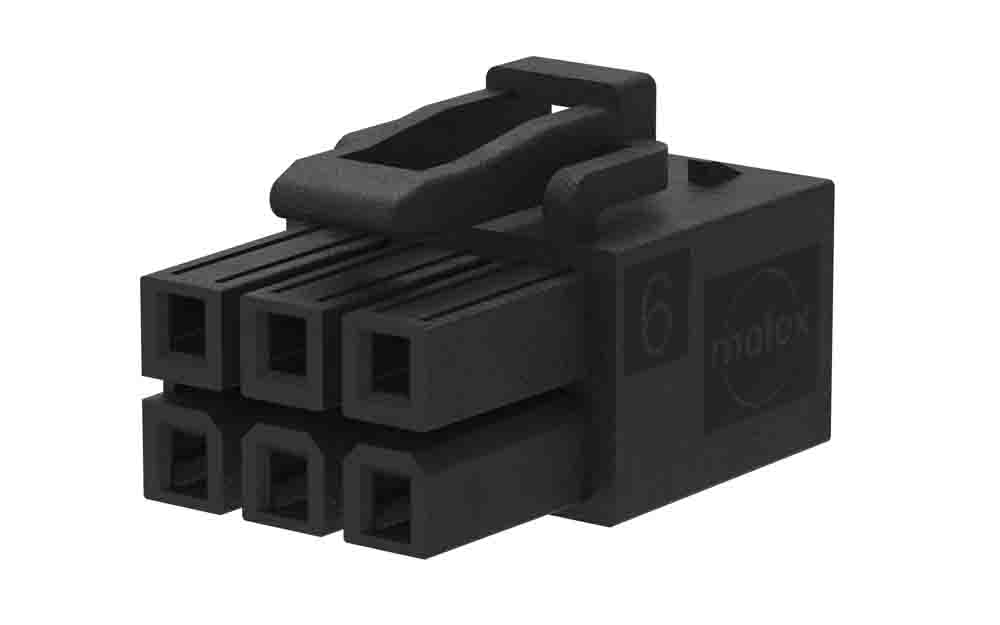 Molex, Mini-Fit Max Receptacle Housing Plug, 4.2mm Pitch, 6 Way, 2 Row