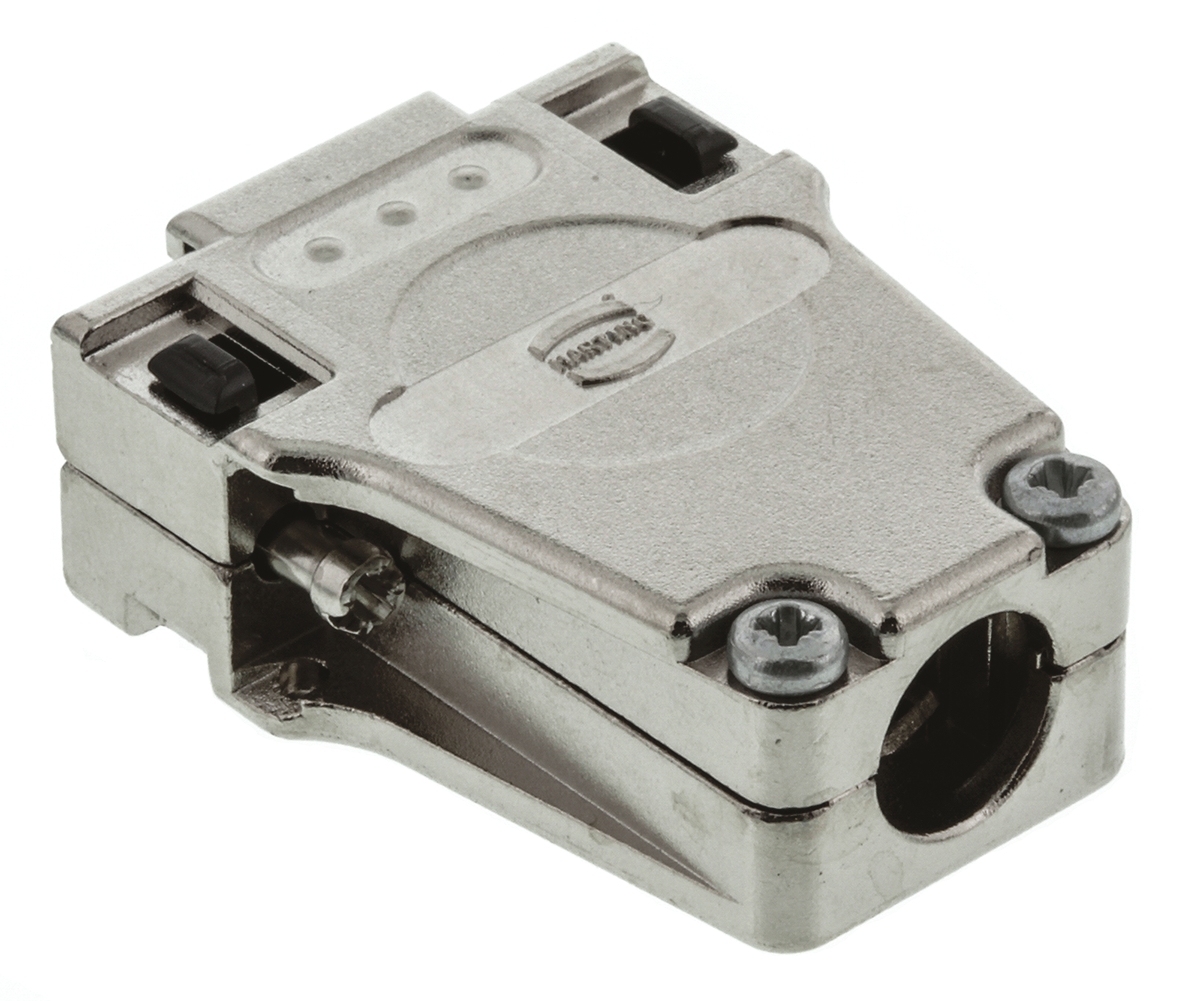 HARTING D-sub Series Metal D Sub Backshell, 9 Way, Strain Relief