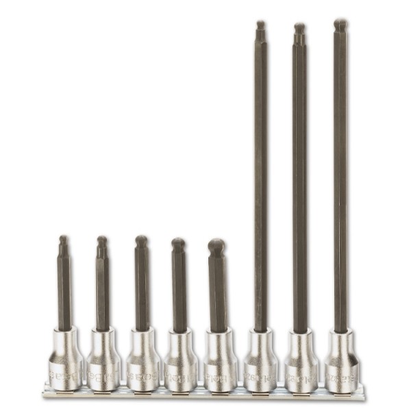 BETA Socket Driver Set 8 Pieces, Ball End Hexagon