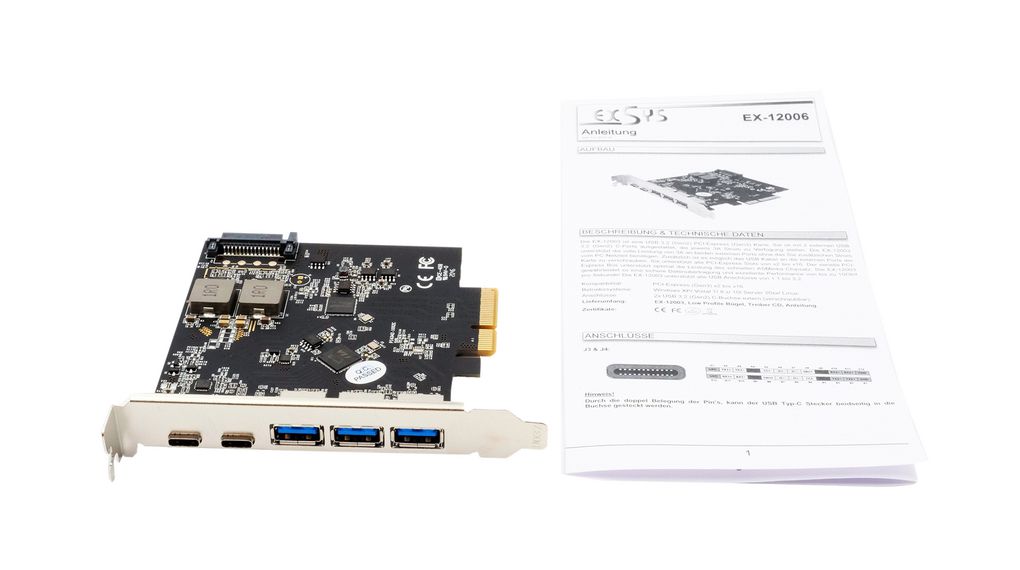 Exsys 5 Port PCIe Network Card
