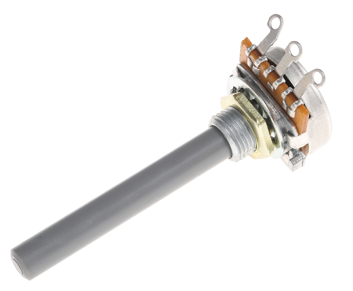 TE Connectivity 23 1kΩ Rotary Potentiometer 1-Gang Panel Mount, 23ESB102MMF50NF