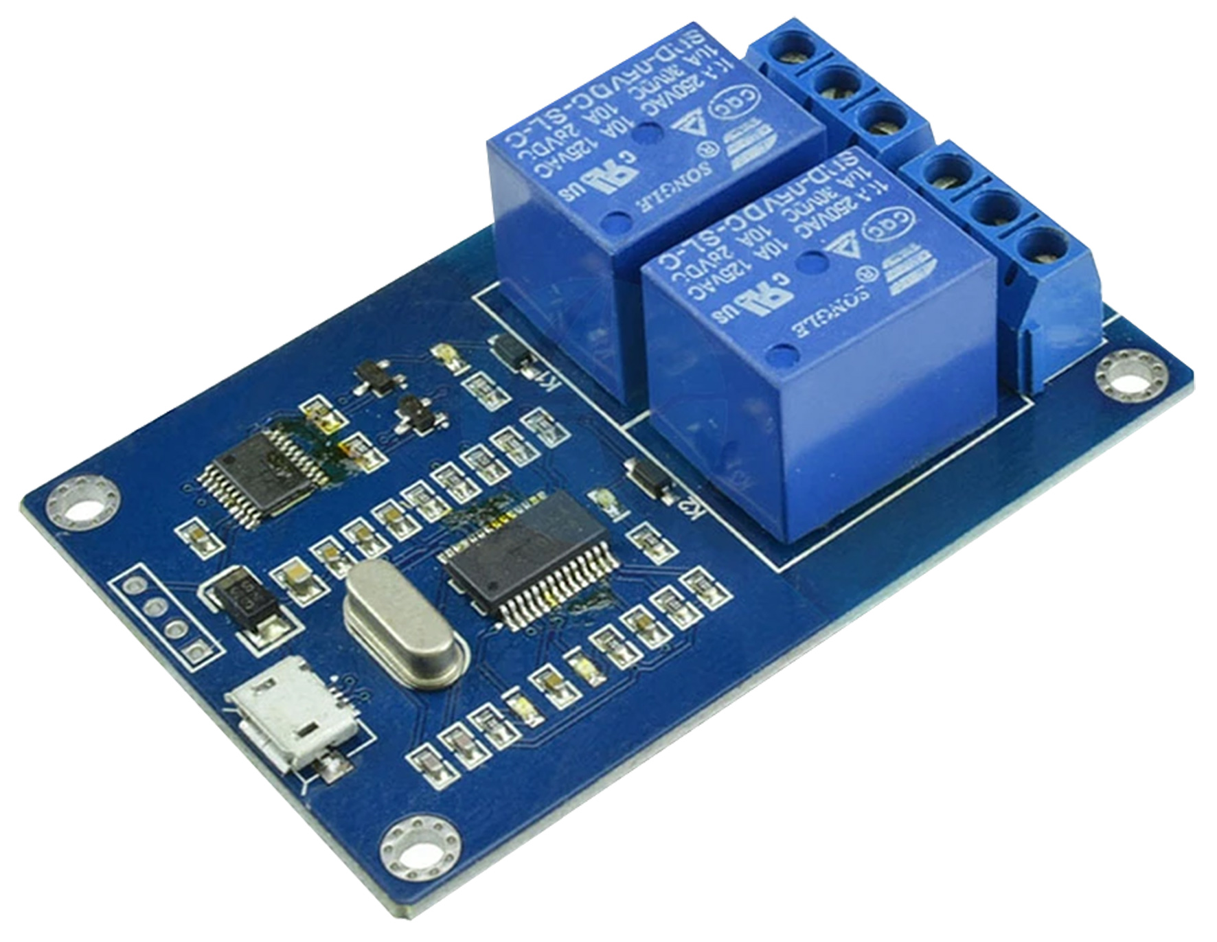 Seeit USB-RELAY02 Relay for Relay Control Card for Raspberry Pi, AVR, TTL, Arduino, PIC