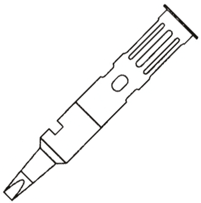 Weller 60 01 02 2,4 mm Screwdriver Soldering Iron Tip for use with WP60