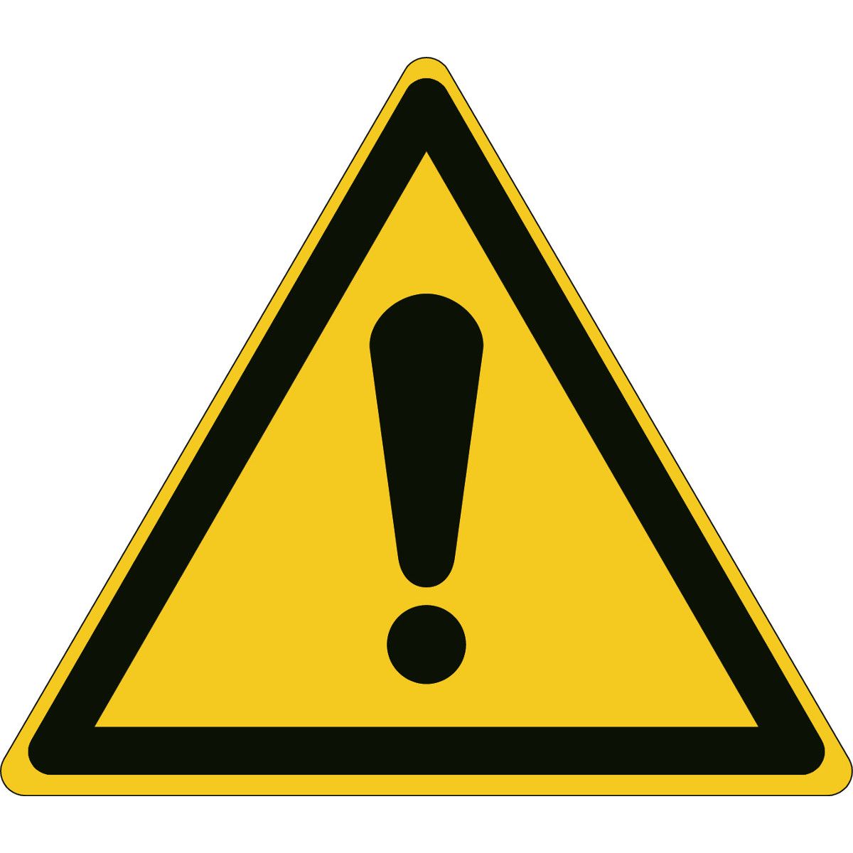 Brady Self-Adhesive General Hazard Hazard Warning Sign