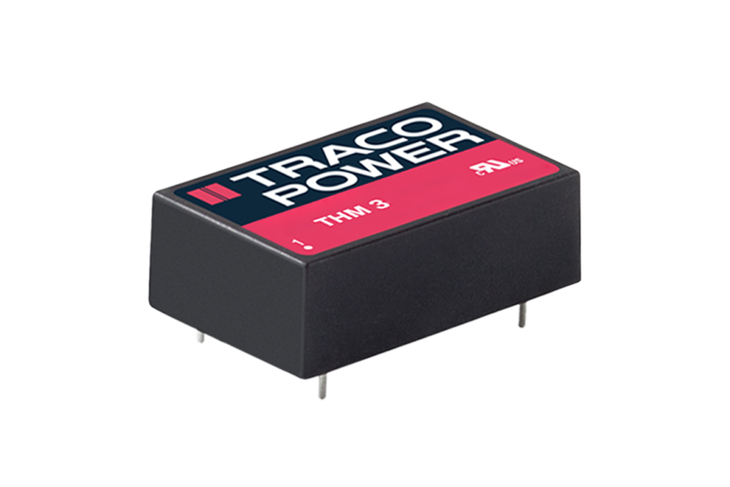 TRACOPOWER THM 3 DC-DC Converter, ±15V dc/ ±100mA Output, 18 → 36 V dc Input, 3W, PCB Mount, +90°C Max Temp