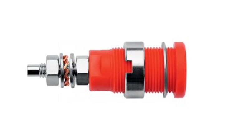 Schutzinger Black Male Banana Socket, M4 Thread Termination, 32A, 1kV