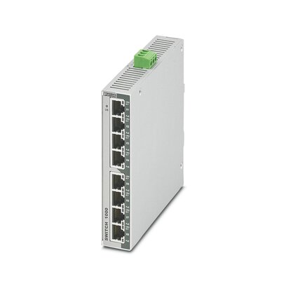 Phoenix Contact 1102079, Unmanaged 8 Port Ethernet Switch With PoE RJ-45