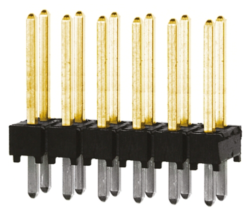 Samtec TSW Series Straight Through Hole Pin Header, 12 Contact(s), 2.54 mm Pitch, 2 Row, Unshrouded