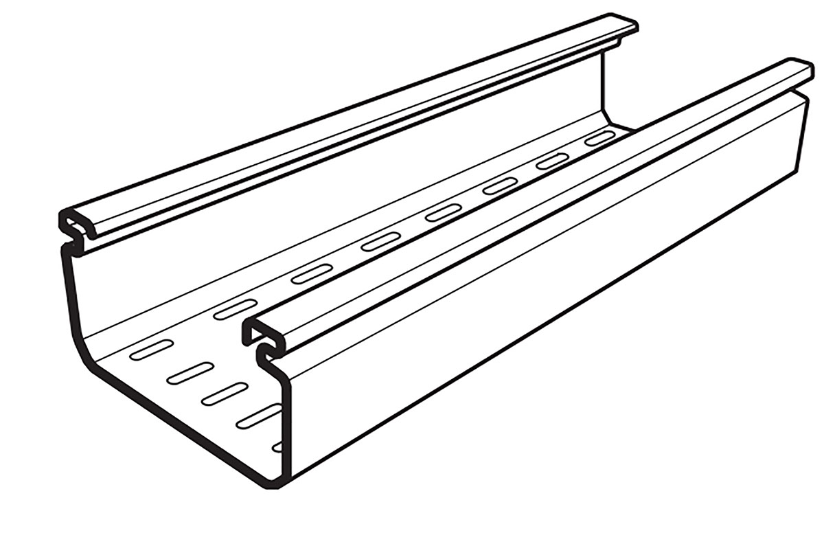 Cablofil International Perforated Cable Tray, PVC 3m x 150 mm x 50mm
