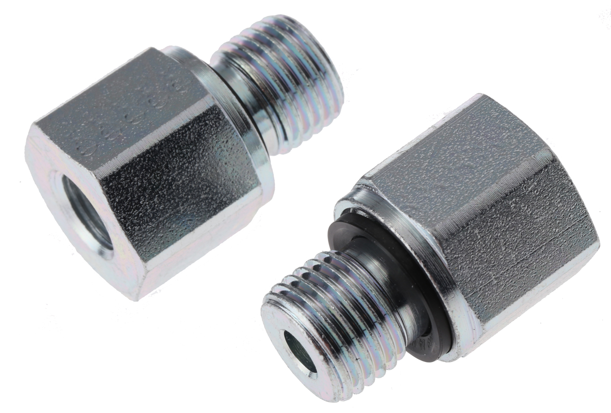 Parker Straight Port to Port Reducer Male BSPP to Female BSPP, RI1/4EDX1/8CF