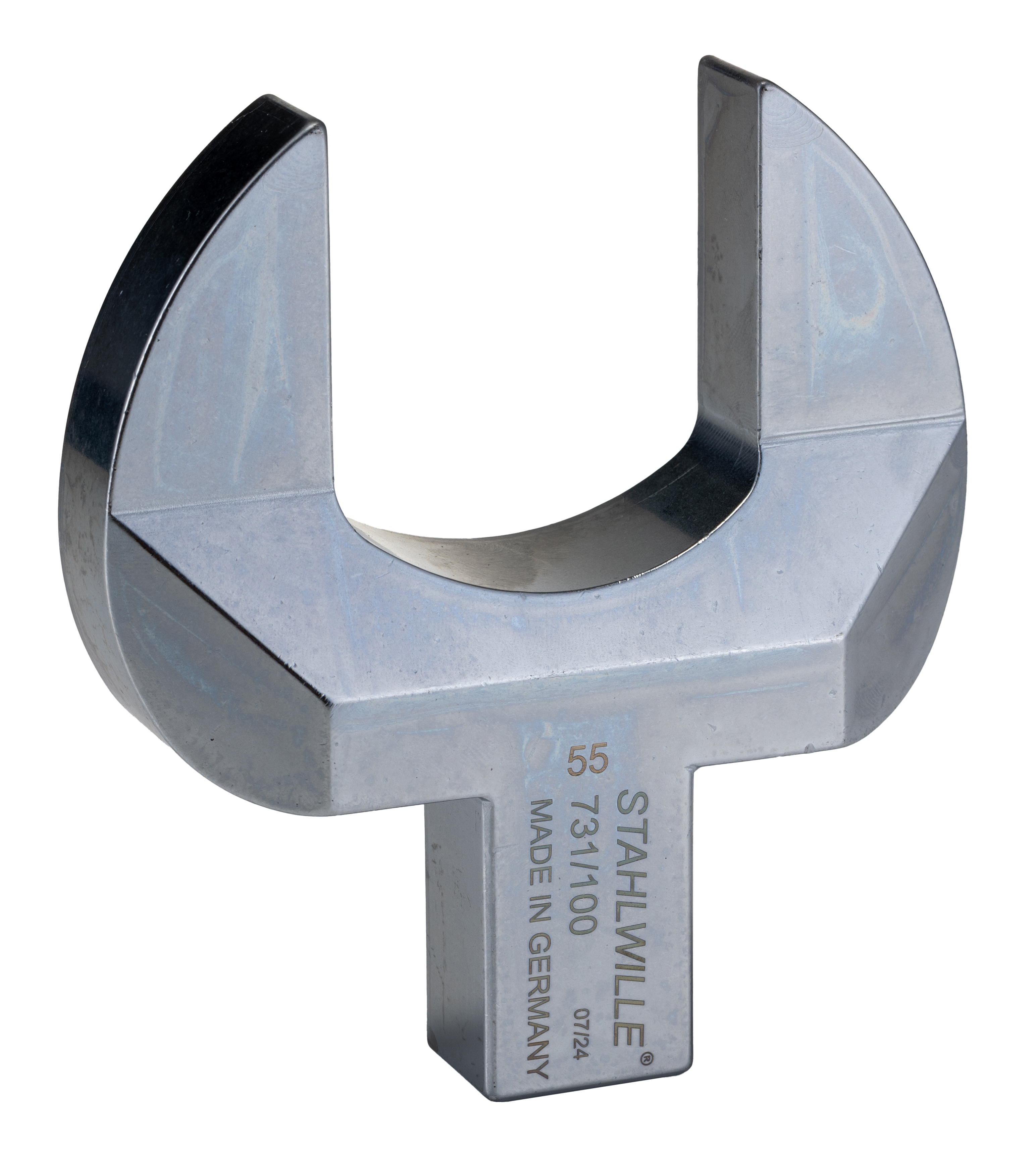 STAHLWILLE 731/100 Series Open Ended Insert Insertion Wrench, 114 mm, 22 x 28mm Insert, Chrome Plated Finish