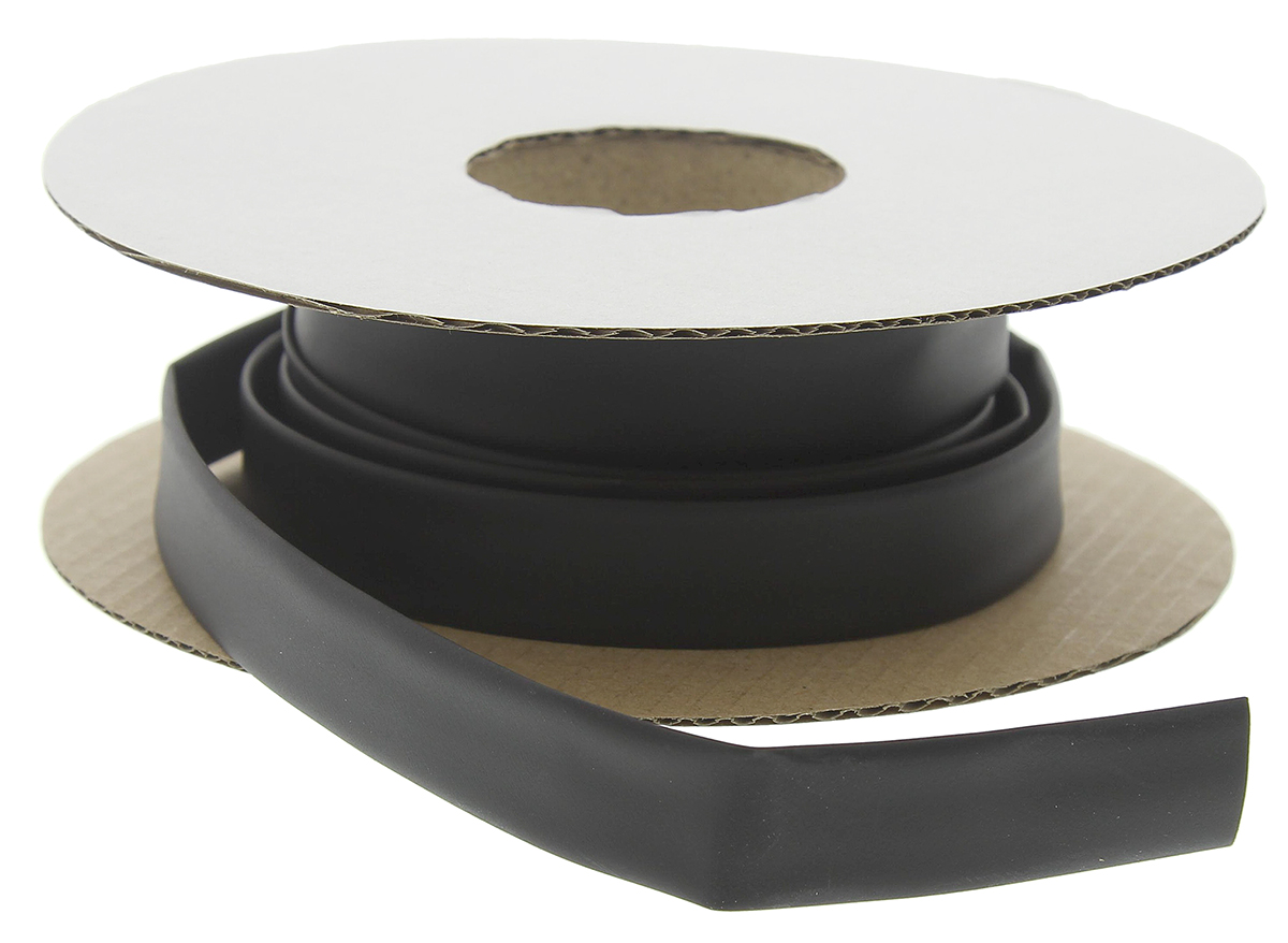 HellermannTyton Heat Shrink Tubing, Black 9.5mm Sleeve Dia. x 5m Length 2:1 Ratio, HIS-PACK Series