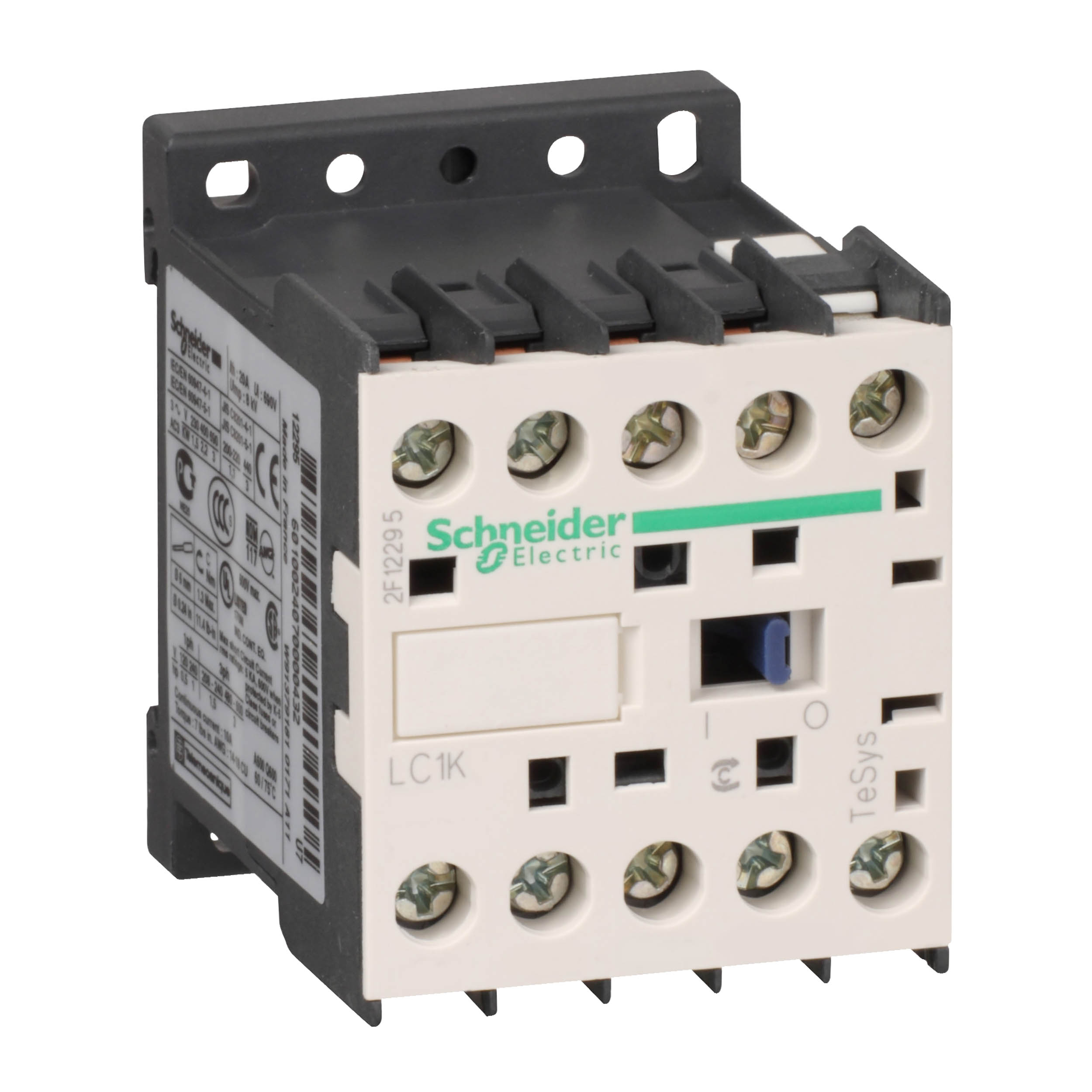 Schneider Electric TeSys K Contactor, 230 V ac Coil, 4-Pole, 20 A, 4NO