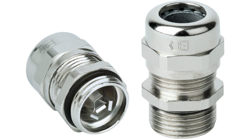 Jacobs PERFECT Series Nickel Polychloroprene Cable Gland, M25 Thread, 11mm min., 16mm max., IP68