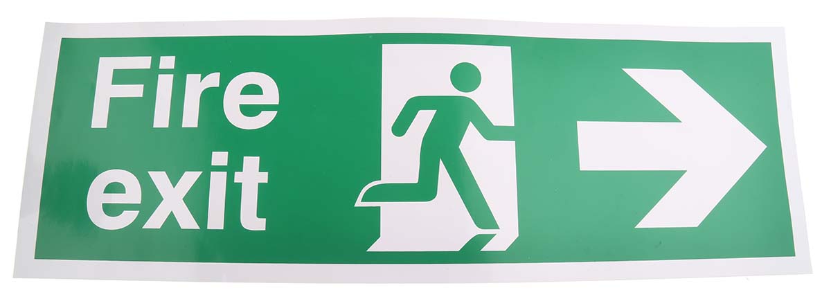 PET FIRE EXIT, Fire Exit, English, Exit Sign