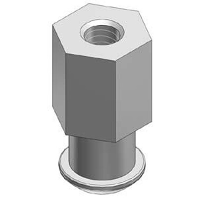 SMC 4mm Flat Suction Cup ZPT4-B01, 1/8 in