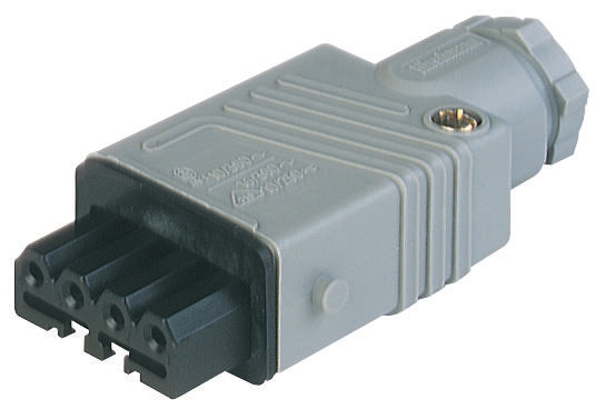 Hirschmann, ST IP54 Grey Cable Mount Industrial Power Socket, Rated At 10A, 250 V, 400 V