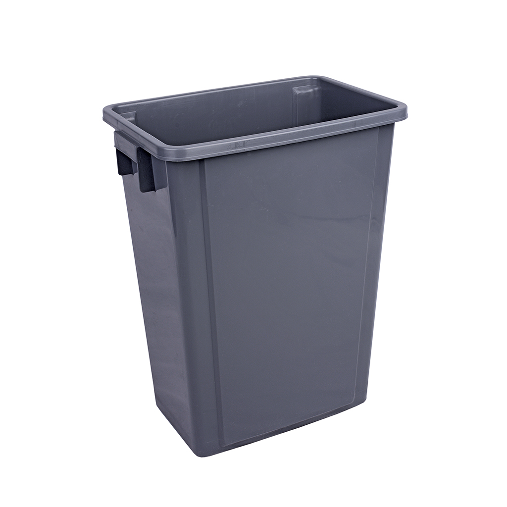 Robert Scott 60 Litre Recycling Waste Bin 60L Grey Slot Polypropylene Waste Bin