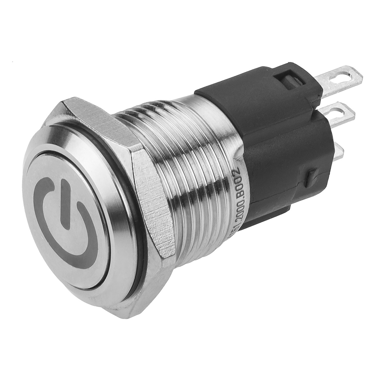 EAO 82 Series Push Button Switch, Latching, Panel Mount, 16mm Cutout, SPDT, 240V, IP65, IP67