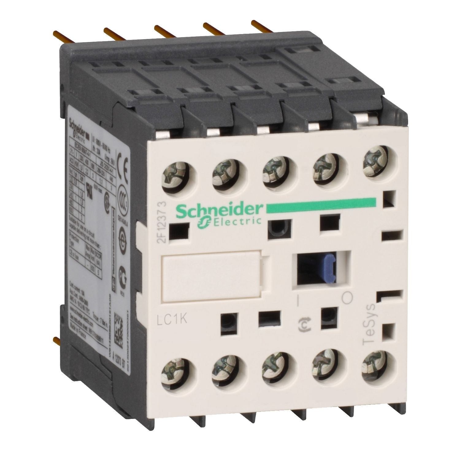 Schneider Electric TeSys LC1K Contactor, 12 V dc Coil, 3-Pole, 12 A, 5.5 kW, 1NC, 690 V
